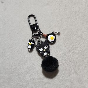 Black Badtz-Maru Keychain with Charms